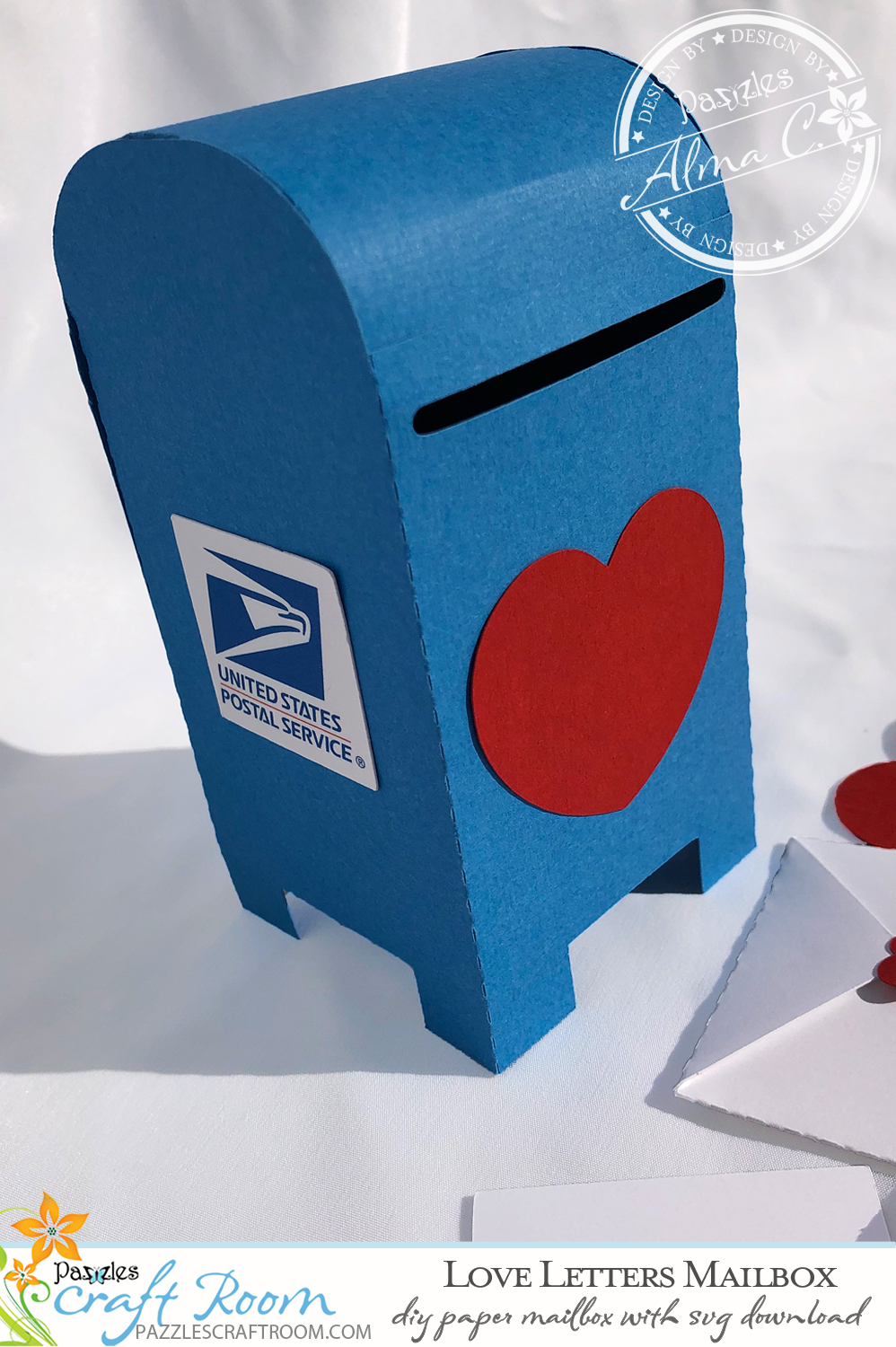 DIY Love Letters Mailbox with instant SVG download - Pazzles Craft