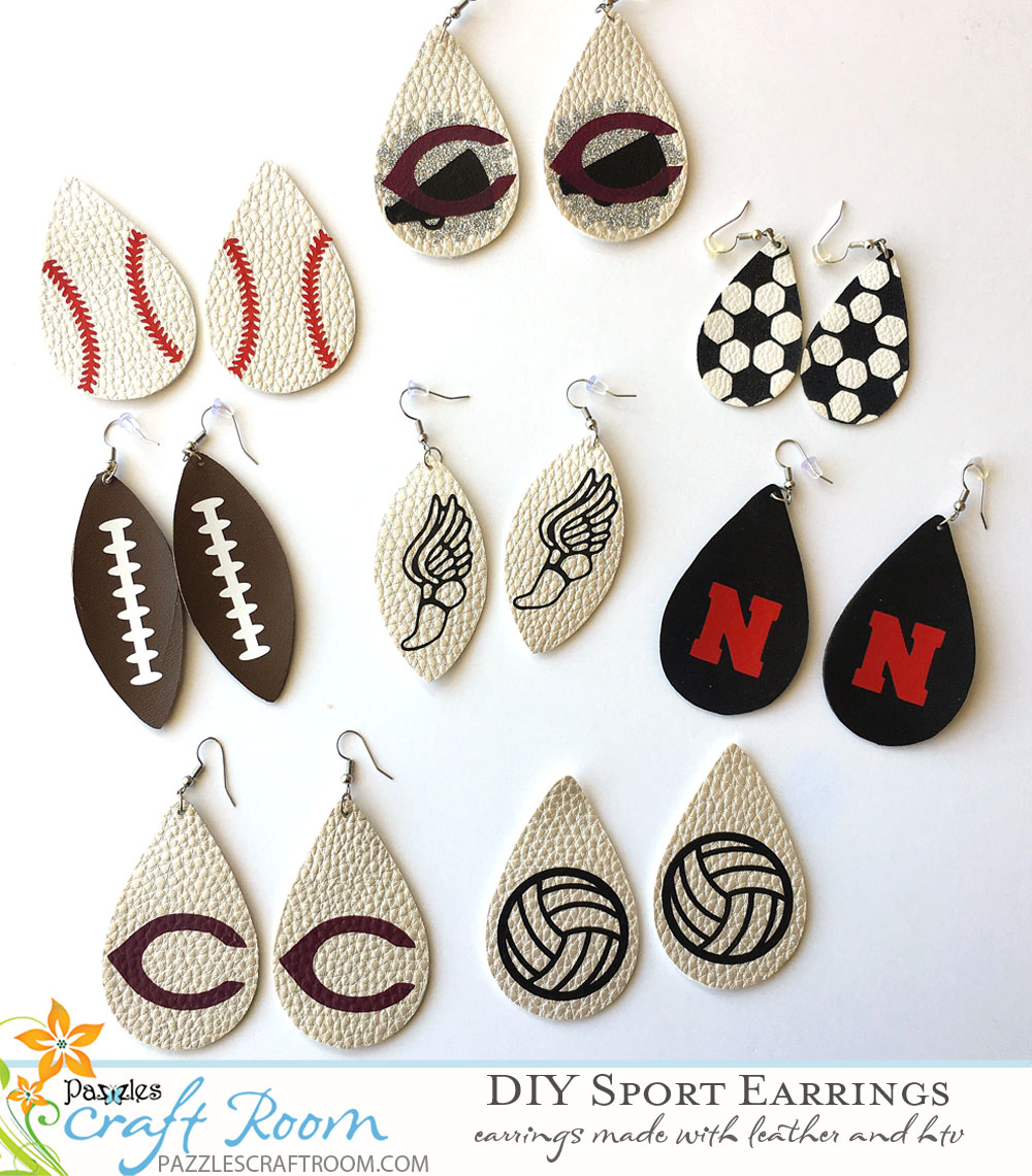 Real Girl's Realm: How to Make Faux Leather Earrings With Cricut