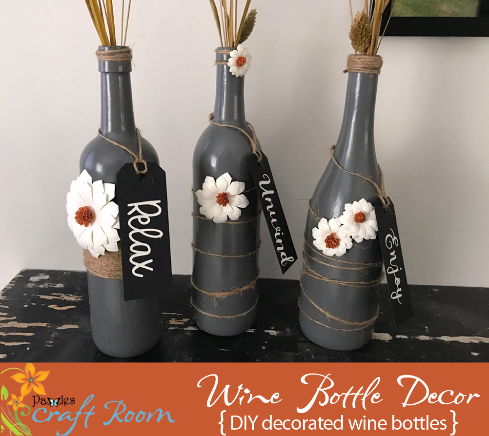 Wine Bottle Home Decor - Pazzles Craft Room